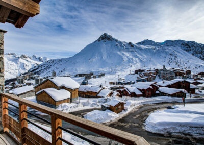 Vue sur les montagnes eneigées