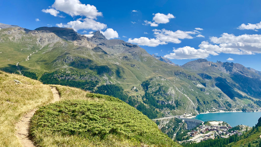 Tignes en été - vue lac