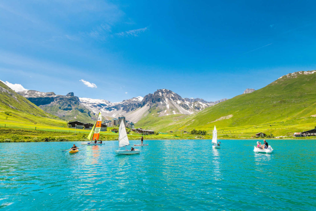 Tignes en été - lac Tignes