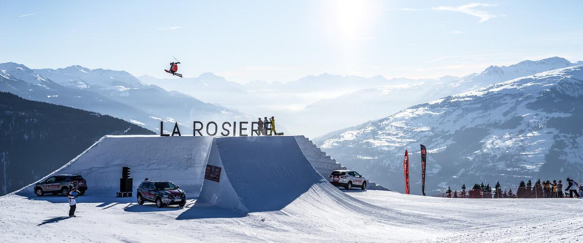 compétition de freeski à La Rosière